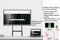 Tableau blanc interactif numérique multi-touch 4K Touchwide OEM ODM avec système d'exploitation Android/Windows pour les salles de classe, les réunions et la formation (65/75/86/100 pouces)