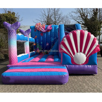 Vente flash - Château gonflable sirène avec toboggan - Château gonflable pour enfants