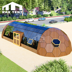 Dôme en verre hexagonal de luxe RAXTENT 6x16M avec isolation pour suites d'hôtel de glamping haut de gamme - Product Image 2