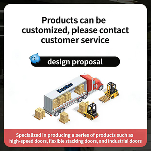 ประตูม้วนอุตสาหกรรม PVC ควบคุมระยะไกลอัตโนมัติความเร็วสูง - Product Image 6