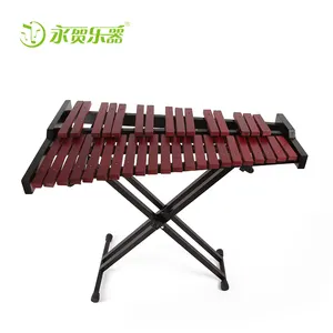 Instrumentos musicais tradicionais chineses yh, instrumentos musicais de percussão marimba 37 notas com suporte de madeira para música