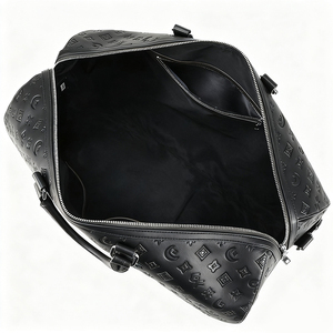 Outdoor Unisex <b>Large</b> Capacity Waterproof Zipper PU Leather Gym Travel <b>Duffle</b> <b>Bag</b> OEM Custom Logo - Product Image 5