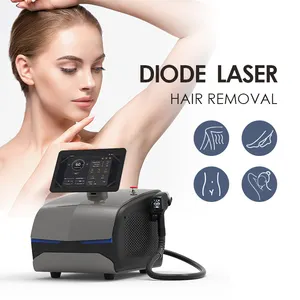 KES mesin Laser penghilang bulu Diode portabel 808nm Laser Epilator Laser 755nm 808nm 1064nm dengan semua warna kulit