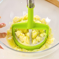 Prensa Manual de Patatas con Resorte, Triturador de Verduras y Frutas Portátil de Plástico para Puré de Patatas