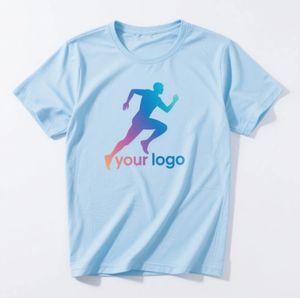 Camiseta transpirable para correr en el gimnasio al por mayor, ropa activa de manga corta personalizada para hombres, Camiseta deportiva personalizada amigable con la piel - Product Image 1
