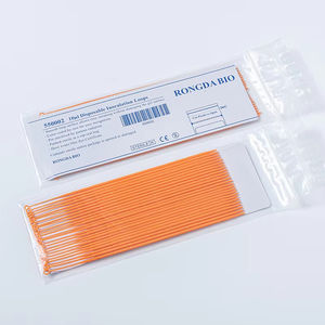 AMNGENT Cultivo celular <span class=keywords><strong>de</strong></span> laboratorio Suave y delgado No es fácil <span class=keywords><strong>de</strong></span> romper Bucle <span class=keywords><strong>de</strong></span> inoculación <span class=keywords><strong>de</strong></span> plástico con mango redondo <span class=keywords><strong>de</strong></span> aguja - Product Image 1