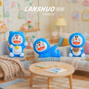 Figuras Miniatura de Resina de Doraemon, Adornos de Escritorio de Plástico 3D, Decoraciones para Carcasas de Teléfono DIY, Venta al Por Mayor - Product Image 3