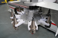 Routeur CNC 3D haute précision 4 axes 1325 1530 pour la sculpture sur bois avec changeur d'outils carrousel pour meubles, sculptures et MDF