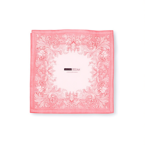 Mini foulard quadrato a tema vegetale 70x70cm in seta stampata per donna, accessorio moda - Product Image 1