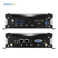 Sharerdp Intel Core I3 I5 12.ª Generación 1215U 1235U 2 Puertos LAN Barebone Firewall Computadora Industrial Integrada Mini PC Sin Ventilador