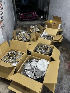 Mâm xe đúc SW mạ Crom ba lớp màu bạc bóng 19 inch 9.5/10.5J ET23/40 5x114.3 dành cho Nissan <span class=keywords><strong>350Z</strong></span>, Infiniti Q50 Q60 G35 G37 370Z - Product Image 5