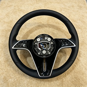 Modification et amélioration du volant en cuir noir sport pour Mercedes Benz E W213 <span class=keywords><strong>GLE</strong></span> W167 S W221 W222 W223 C GLC CLS - Product Image 1