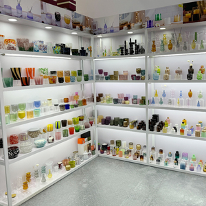 Portacandele <span class=keywords><strong>in</strong></span> <span class=keywords><strong>Vetro</strong></span> Borosilicato Personalizzati, Contenitori Cilindrici a Doppia Parete Trasparenti per Decorazione Casa - Product Image 2