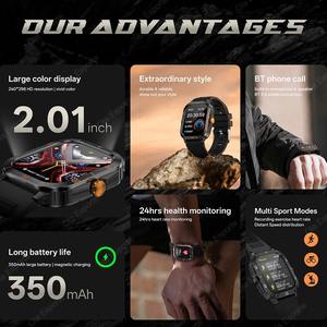 C50 Pro Navegación GPS Brújula Pantalla Táctil Impermeable Pantalla AMOLED Asistente de Voz IA Monitor de Actividad Reloj Inteligente - Product Image 5