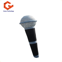 Modèle de microphone gonflable géant personnalisé pour la décoration d'événements musicaux, la promotion