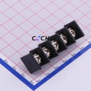 WJ55C-B-10.0-5P Barrier Terminal Block Through hole Component (THT),P=10mm Connector Two Sides 10mm 1x5P Straight Pin - Product Image 1