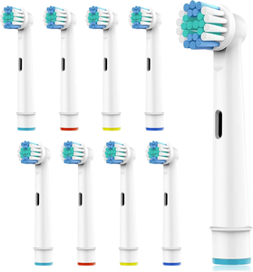 Têtes de rechange OEM pour brosse à dents électrique, design à poils moyens, en nylon, pour Oral-B, recharges pour le nettoyage buccal domestique - Product Image 2