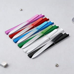 <span class=keywords><strong>Lime</strong></span> à ongles double face en verre cristal sablé, emballage sac PVC, outil de manucure portable, rangement pratique - Meilleure vente - Product Image 6