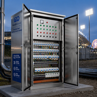 Armoire de commande d'éclairage en acier inoxydable OEM ODM, panneau électrique pour centres commerciaux, hôpitaux et l'industrie