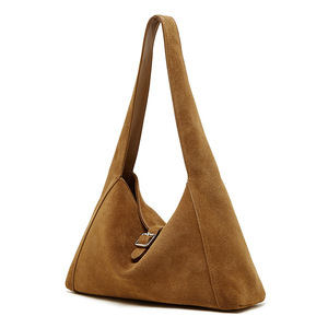 Bolso Tote Casual de Gran Capacidad para Mujer, de Cuero Genuino Personalizado, Estilo Retro Otoñal, Textura de Cuero Esmerilado de Alta Calidad, con una Sola Correa - Product Image 6
