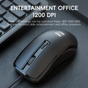 Bán buôn 1600DPI USB Có Dây <span class=keywords><strong>Mini</strong></span> Ergonomic thiết kế chuột quang de computador cho Mac Máy tính xách tay Windows - Product Image 2