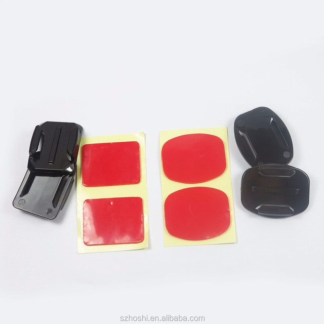 HOSHI Camera Accessory Flat 2pcs Mount Curved Adhesive Sticker for GoPro HD HERO4/3/3+/2/6/5/7