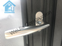 Ventanas y Puertas Francesas de Aluminio Estándar de Australia, Ventana Abatible para Instalación en Viviendas con Vidrio Simple/Doble
