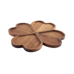 Hete Verkoop Custom Acacia Houten Coaster Eco-Vriendelijke Gegraveerde Houten Coaster Theekop Mat