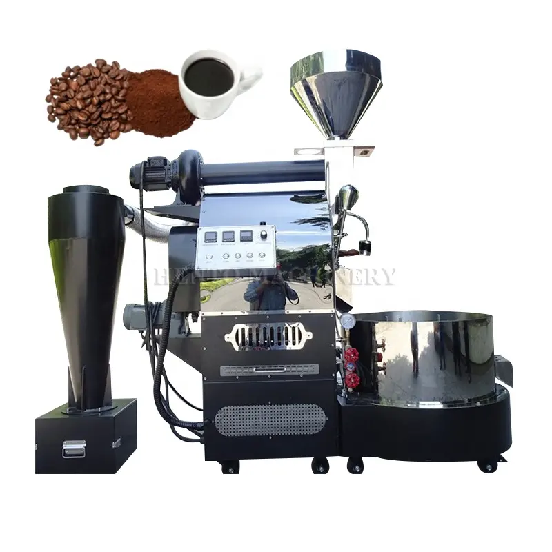 Coffee Roaster Malaysia / Coffee Roasted Seeds Making Machine / Arabica Coffee Beans Raw Roasting Machine
