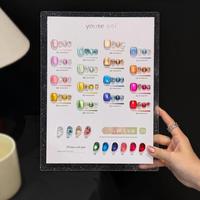 Yousegel – Kit de vernis gel pailleté effet œil de chat 20 couleurs 15 ml pour manucure et pédicure, non toxique, végétalien, longue tenue, style français et luxueux