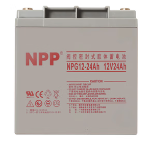 แบตเตอรี่เจลแบบไม่ต้องบำรุงรักษา NPG12-24Ah 12V 24AH แบตเตอรี่ตะกั่ว-กรดสำหรับเก็บพลังงานในห้องสื่อสาร ระบบสำรองไฟฟ้า (UPS) NPG12-20Ah NPP - Product Image 1