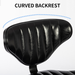 Tabouret de bar <span class=keywords><strong>pivotant</strong></span> de style vintage classique, chaise haute pour îlot de cuisine, tabouret de bar sans accoudoirs, chaise de salle à manger, chaise pour comptoir d'îlot - Product Image 3