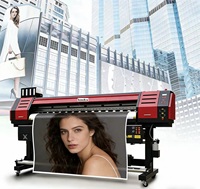 Impresora Eco Solvente Kongkim de Última Generación, 1.6m, 8 Colores, Impresora de Vinilo con 2 Cabezales 3200 con Ajuste Automático para Pancartas Flexibles
