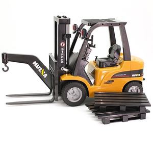 Tiktok Huina 1576 RC סגסוגת מלגזה משאית 2.4GHz 1/10 בקנה מידה 8CH שלט רחוק הנדסת בנייה עם קרוואן - Product Image 6