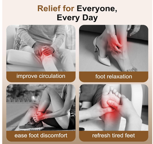 Masajeador de pies Shiatsu con calor, máquina masajeadora de pies de compresión de aire para calmar la comodidad plantar - Product Image 6