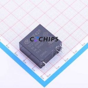 HF42F/012-2HST Power Relay DIP,12.8x24.4mm Relay 12V 2 Normally Open: 2A (DPST-Normally Open)::: 6 5A-30VDC/5A-250VAC - Product Image 1