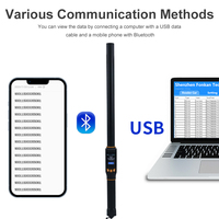 Lector de Microchip Animal FDX-B HDX de 134.2Khz, USB2.0 y BT4.2, Escáner de Rastreo de Etiquetas Auriculares para Animales, Incluye Software para PC