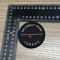 Écusson de transfert de chaleur personnalisé pour bricolage demi-broderie en forme de fleur de l'alphabet en forme de cœur en tissu sergé durable