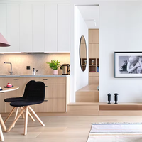 Armoires de cuisine en MDF haute brillance avec options modulaires