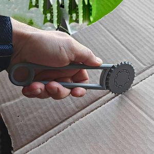 Cardboard Box Punch Tool For Home Use 3D Printed With <b>Gear</b> Design For Easy Cutting And Opening Cardboard <b>Boxes</b> - Product Image 1