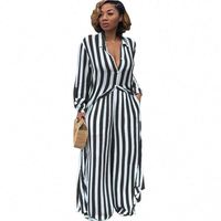 2019 nouveau décontracté 2 pièces ensemble femmes rayure imprimé long t-shirt haut + ample drapé pantalon large XXXL grande taille ensemble