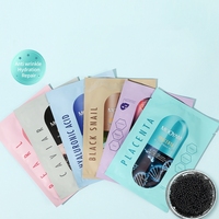 Masque Facial en Capsule MOOYAM, 6 Types, Soin Hydratant, Raffermissant, Anti-Âge, 25ml (Perle, Collagène, Caviar, Acide Hyaluronique, Bave d'Escargot)