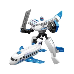DIY <span class=keywords><strong>Robot</strong></span> Asamblea Transformación Die-Cast Modelo de avión Deformación <span class=keywords><strong>Robot</strong></span> Figuras DE ACCIÓN Juguetes para niños - Product Image 1