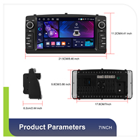 Podofo 2 Din 4 + 64G Android Autoradio 7 "Sans Fil Carplay/Android Auto pour Toyota Corolla E120/E130/BYD F3/Altis E120 Vente en Gros