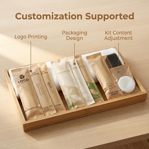 Set <span class=keywords><strong>de</strong></span> Amenidades <span class=keywords><strong>de</strong></span> Viaje <span class=keywords><strong>de</strong></span> Lujo para Hotel, Cepillo <span class=keywords><strong>de</strong></span> Dientes Desechable Personalizado <span class=keywords><strong>de</strong></span> 5 Estrellas, Peine para Ducha, Tamaño Viaje - Product Image 1