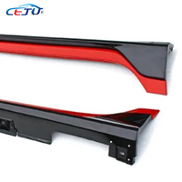 Kits de carrocería de coche ABS negro brillante faldas de parachoques laterales para Honda Civic 10th Gen Sedan FC1 Si Coupe FC3 Hatchback FK8 tipo R 2016-2021