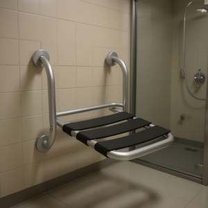 Siège pliant en acier inoxydable, longueur 54 cm, largeur 45 cm, hauteur 14 cm, pour usage hospitalier - Product Image 3