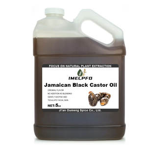 Huile de ricin noire jamaïcaine pure biologique pressée à froid sans hexane en vrac pour la croissance naturelle des cheveux et des cils et les soins de la peau/du visage - Product Image 1
