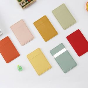 Miroir de maquillage rectangulaire portable en acier inoxydable pour femme, mignon, anti-chute, sans cadre, en PU, petit format, pour voiture - Product Image 1