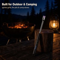 Briquet électrique rechargeable à col de cygne flexible, allumage sans flamme USB, pour cuisinière, barbecue et gaz